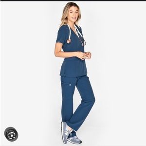 Figs Dark Harbour Scrub Pants Small Petite